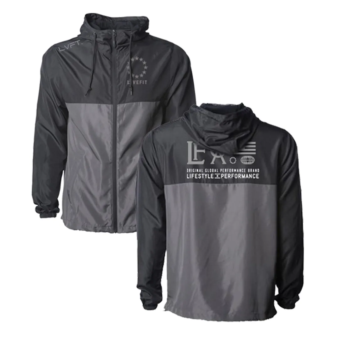 Hardline Windbreaker- Black/Grey