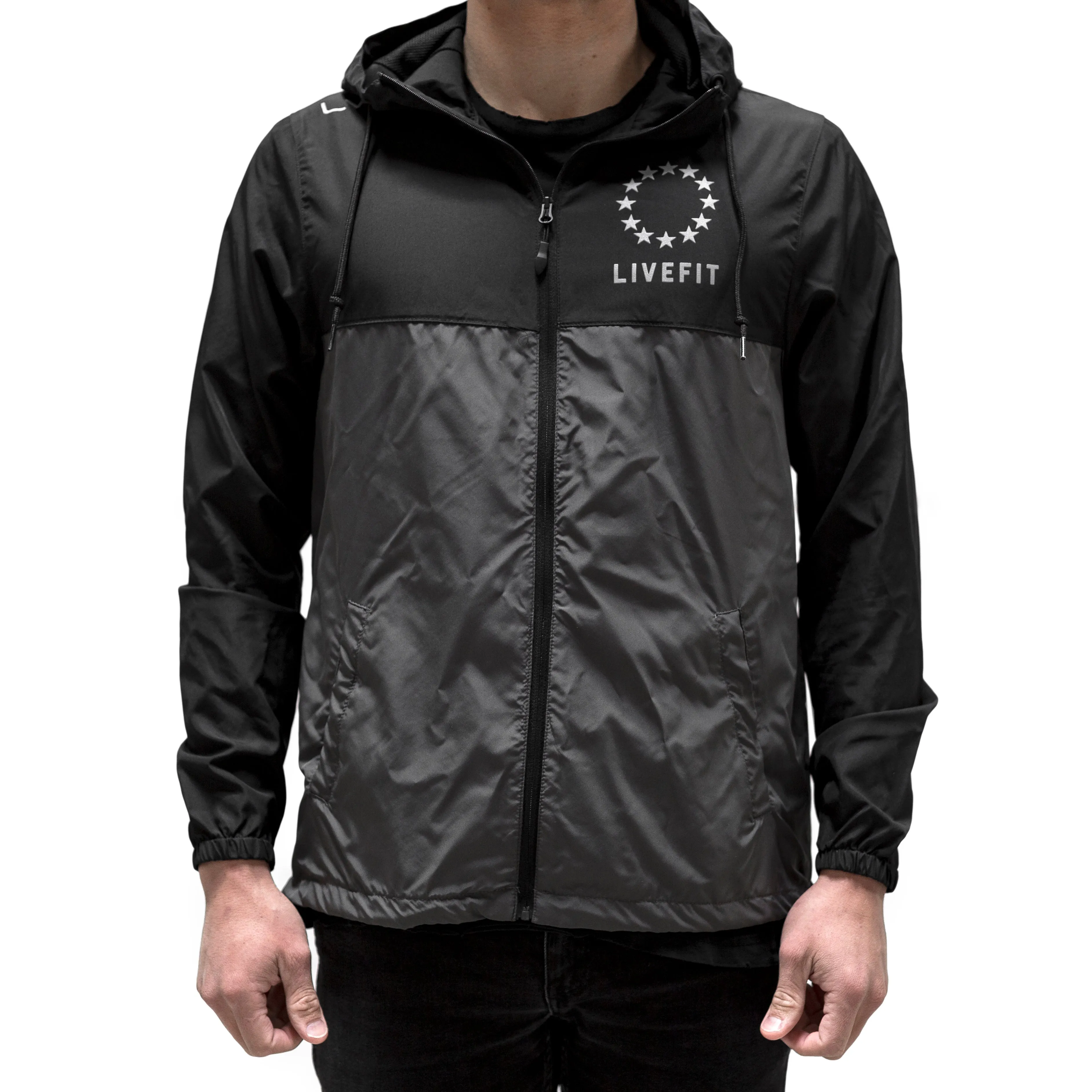 Hardline Windbreaker- Black/Grey