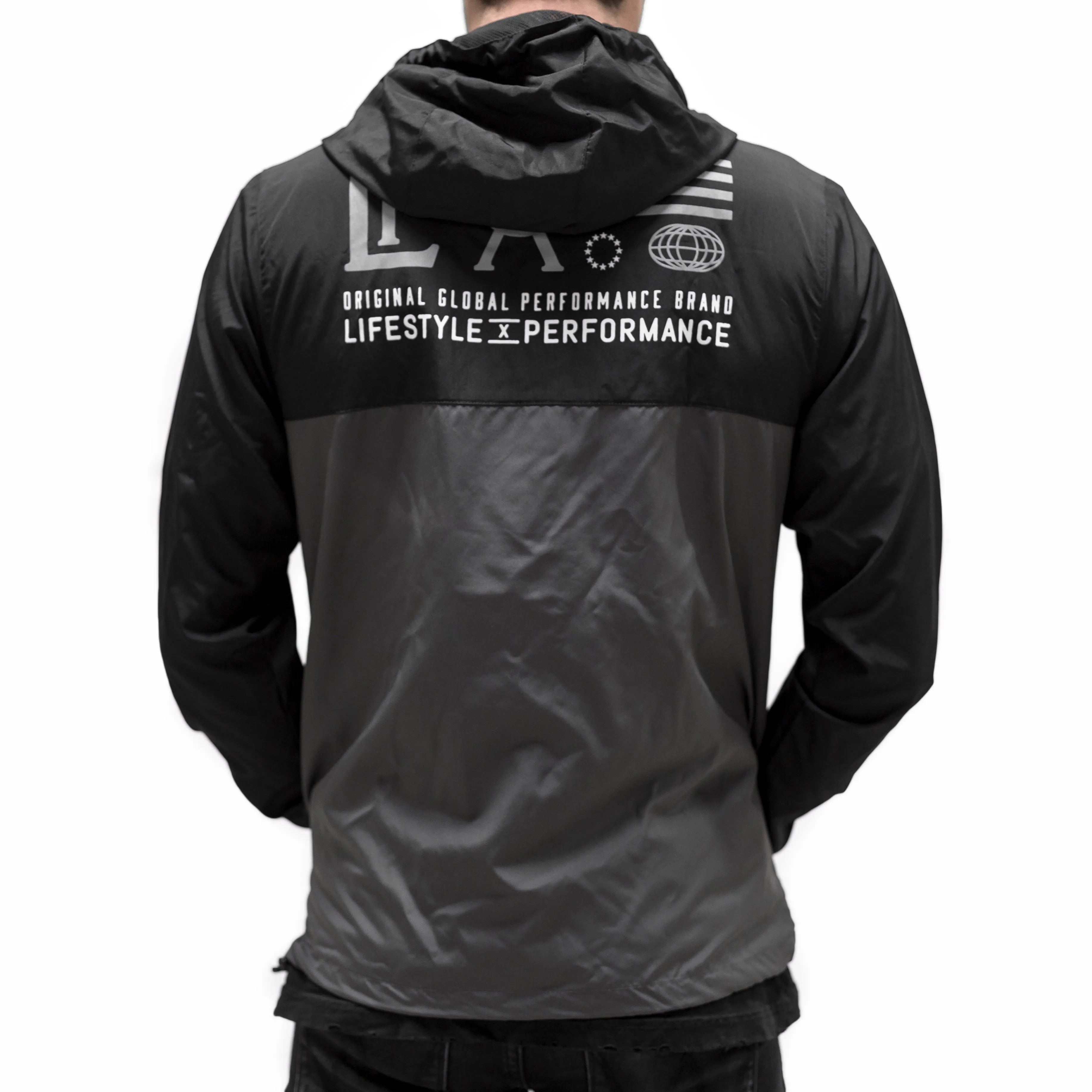 Hardline Windbreaker- Black/Grey