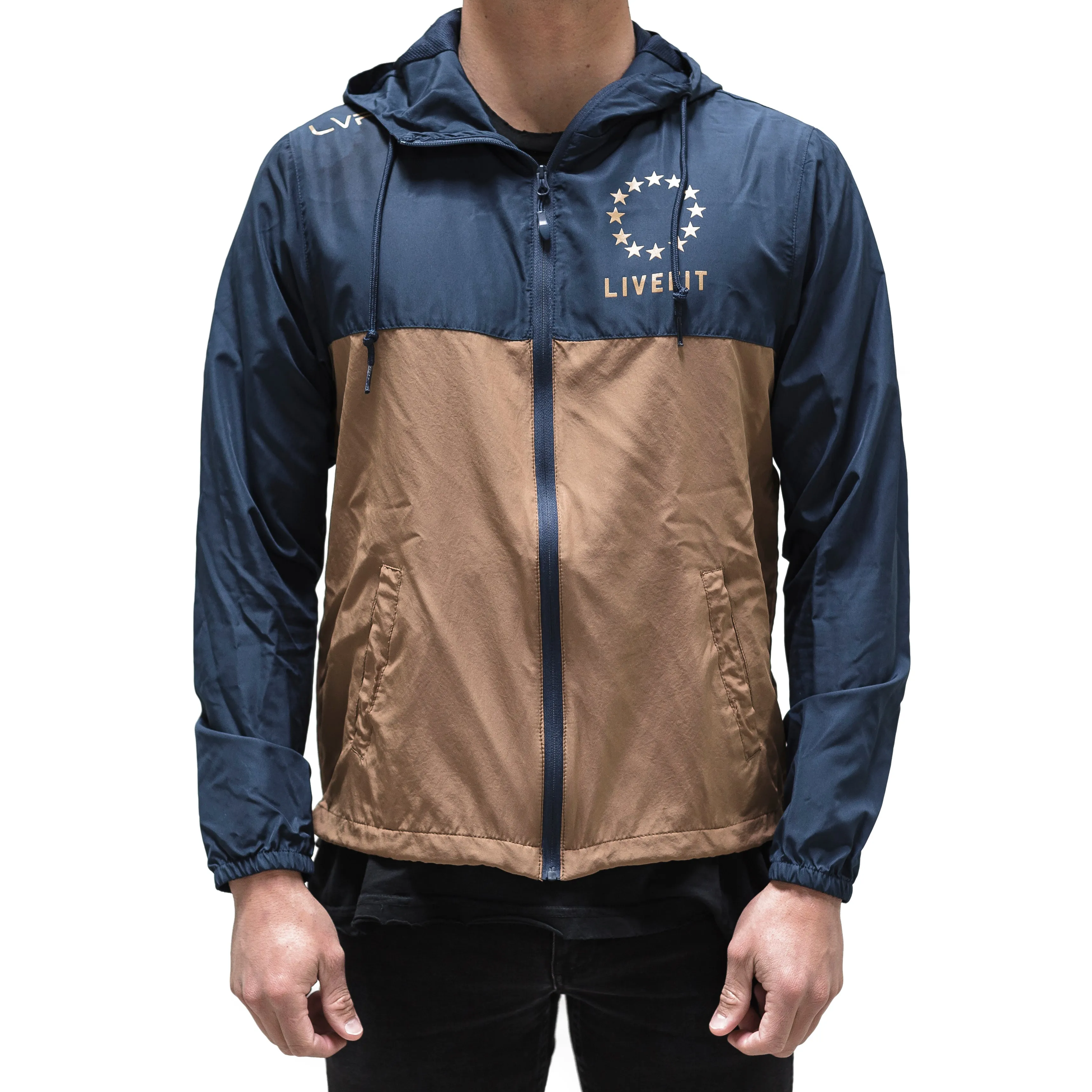 Hardline Windbreaker- Navy/Copper