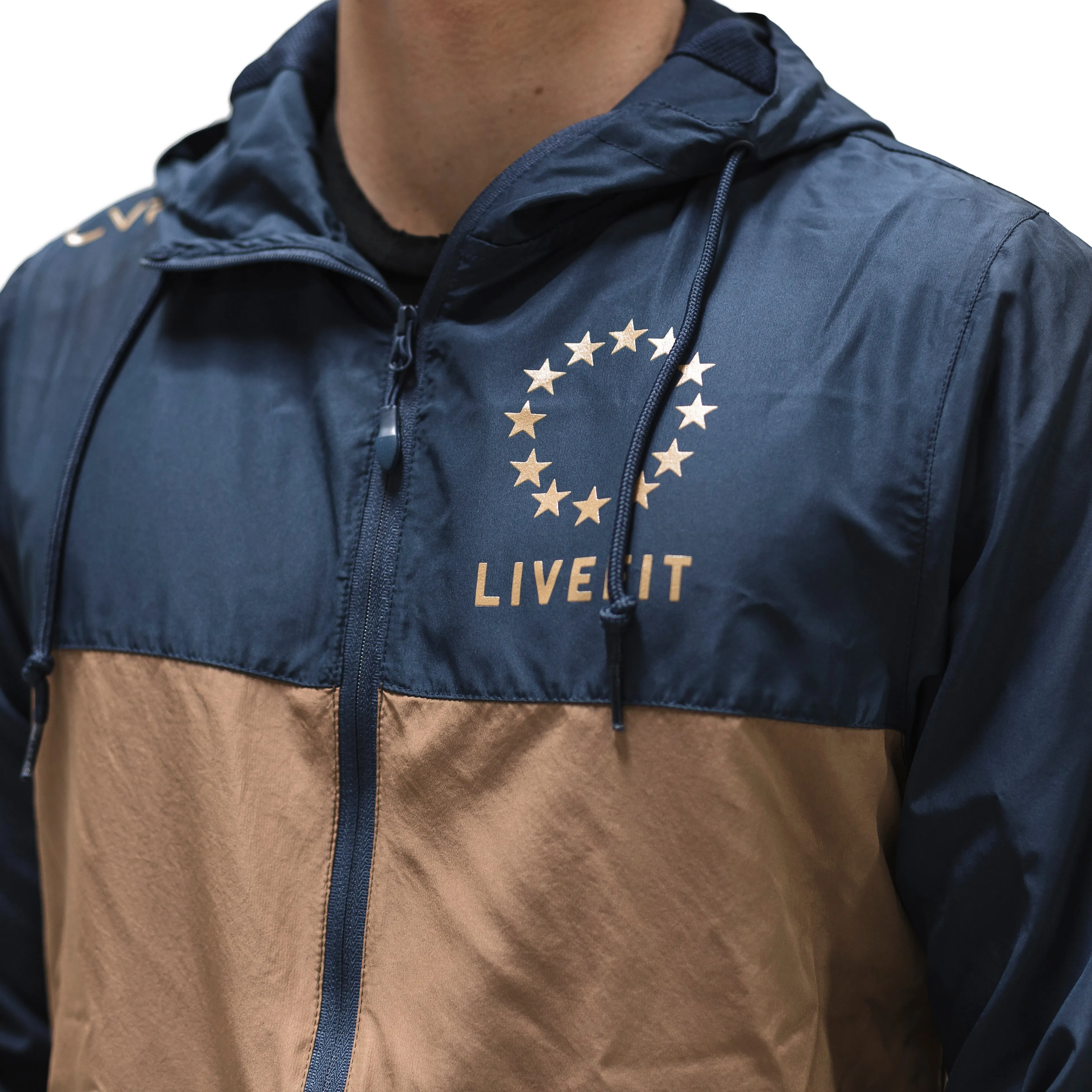 Hardline Windbreaker- Navy/Copper