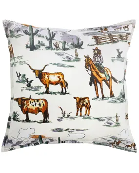 HiEnd Accents Ranch Life Euro Pillow Sham