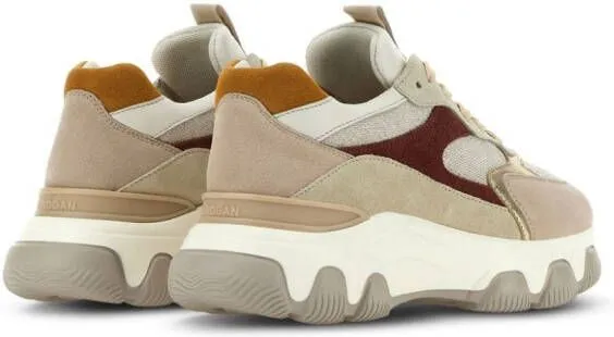 Hogan Hyperactive panelled low-top sneakers Neutrals