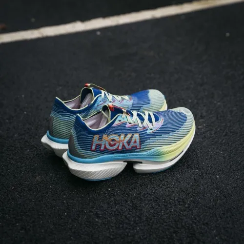 Hoka Cielo X1   A propulsive ride for pure speed.   When it came to creating the new Cielo X1, we kept our foot on the gas pedal