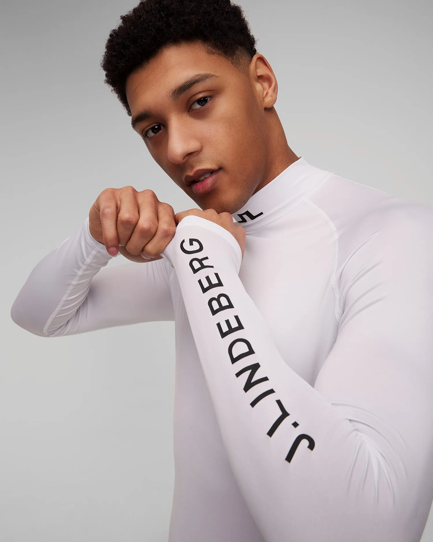 J.LINDEBERG AELLO SOFT COMPRESSION turtleneck GMJT06334-white