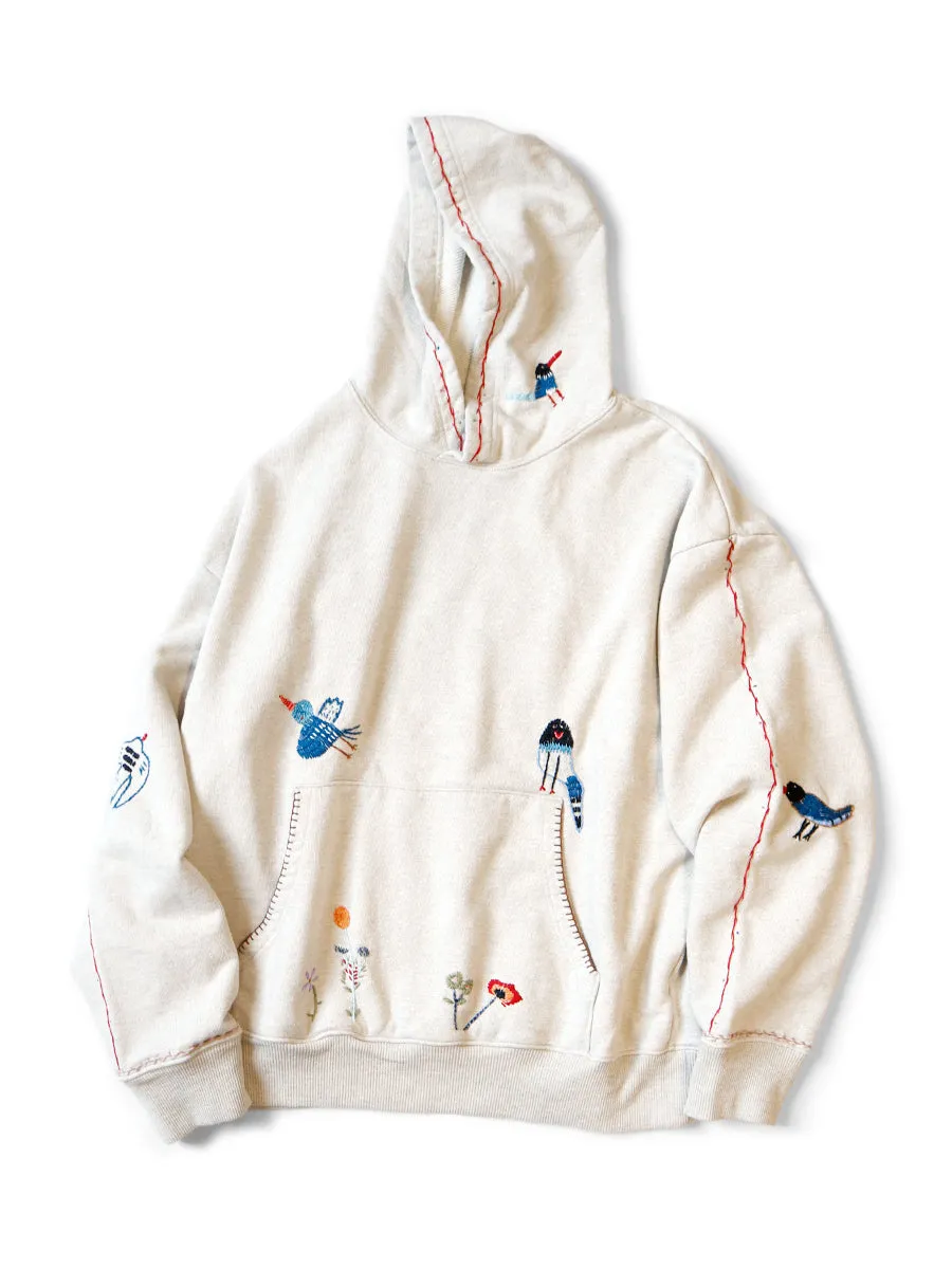 Kapital TOP SWT Knit Hoodie (MAGPIE) - Natural