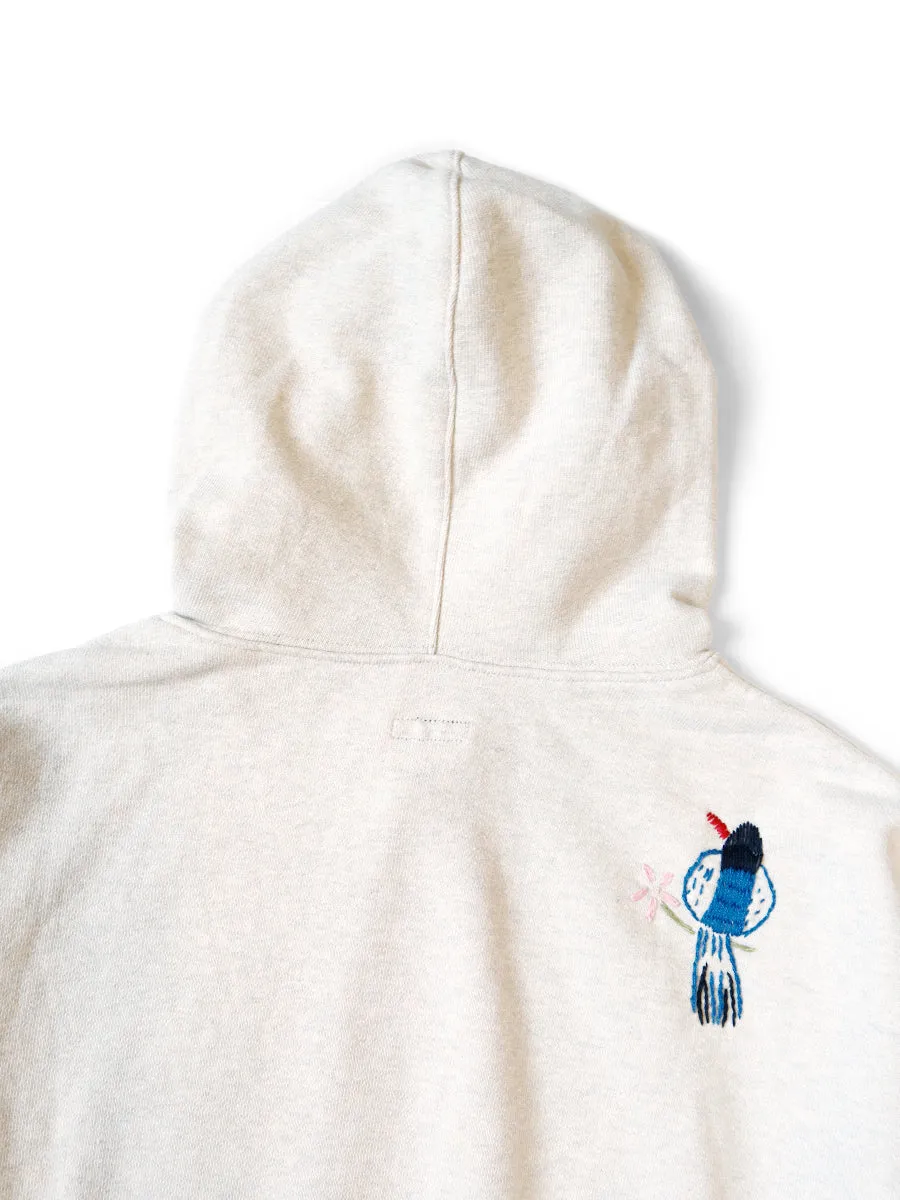 Kapital TOP SWT Knit Hoodie (MAGPIE) - Natural