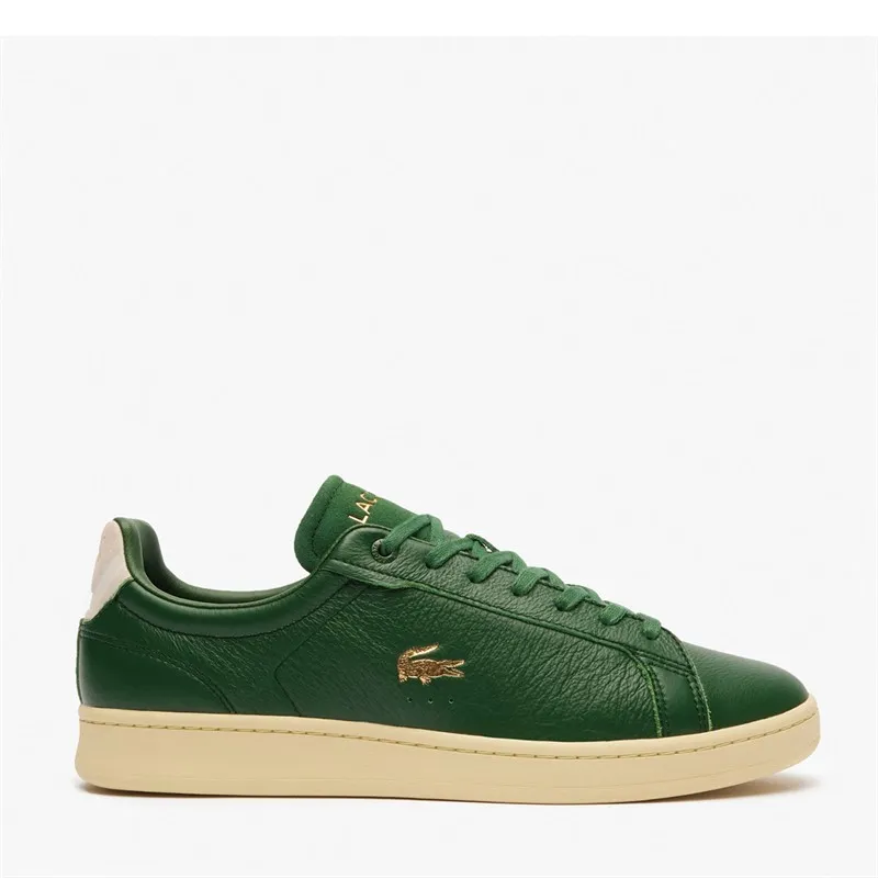 Lacoste Mens Carnaby Pro Trainers Dark Green/Off White