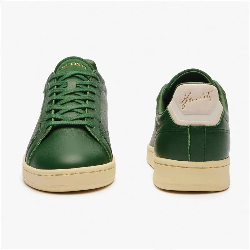 Lacoste Mens Carnaby Pro Trainers Dark Green/Off White