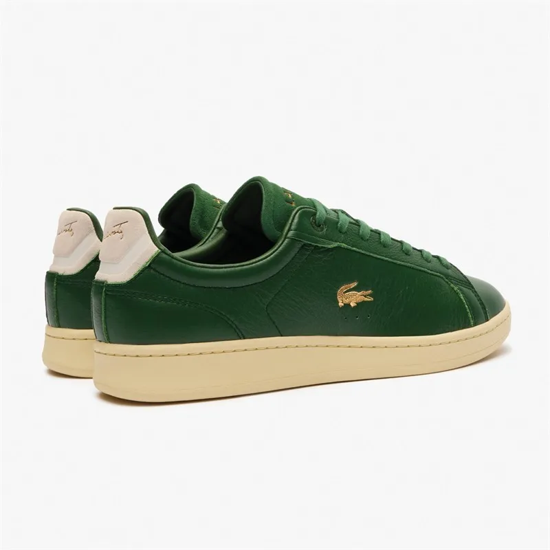 Lacoste Mens Carnaby Pro Trainers Dark Green/Off White