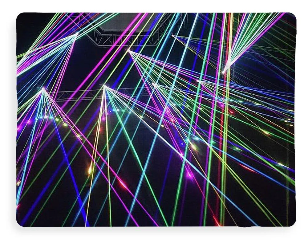 Laser Light Abstract - Blanket