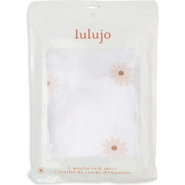 Lulujo Crib Sheet, Daisies