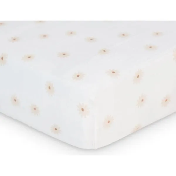 Lulujo Crib Sheet, Daisies