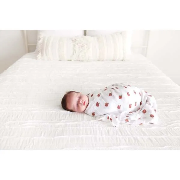 Lulujo Muslin Swaddle Blanket, Mushroom