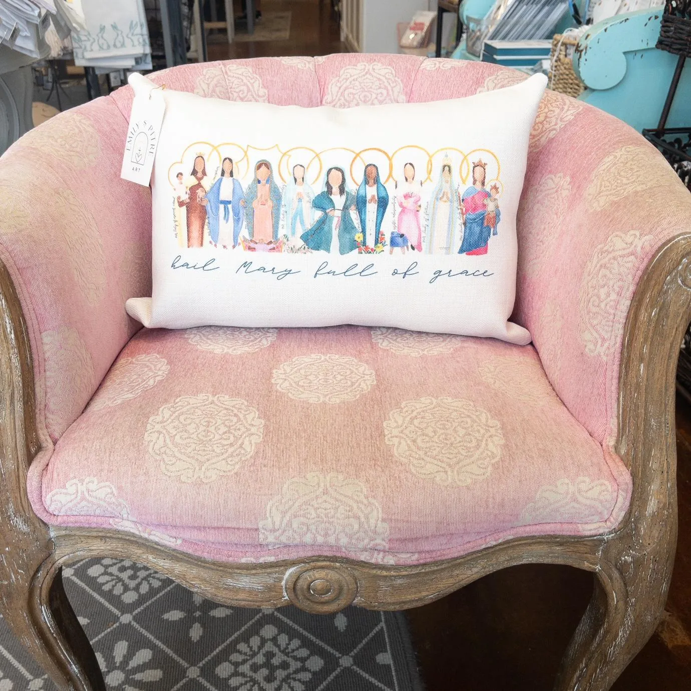 Many Marys Lumbar Pillow