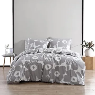 Marimekko Unikko Blue Duvet Cover Set, Full/Queen