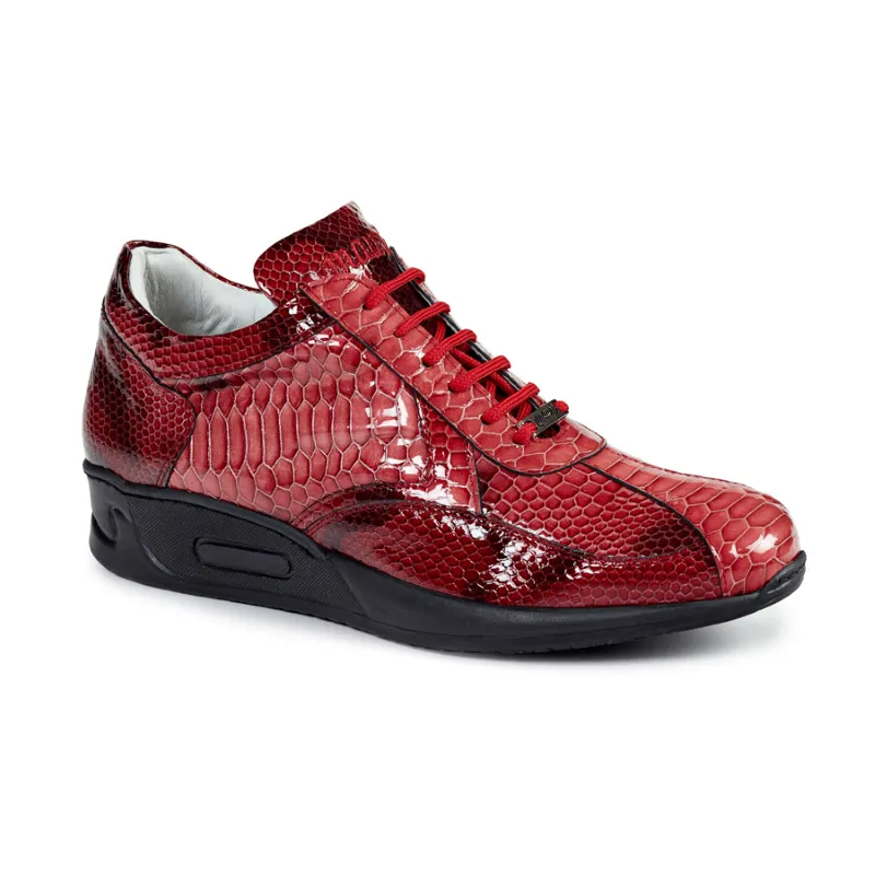 Mauri M788 Patent Python Print Sneakers Red (Special Order)