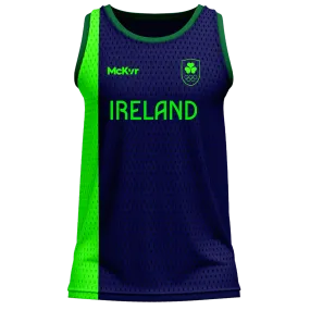 Mc Keever Team Ireland Basketball Vest - Adult - Navy