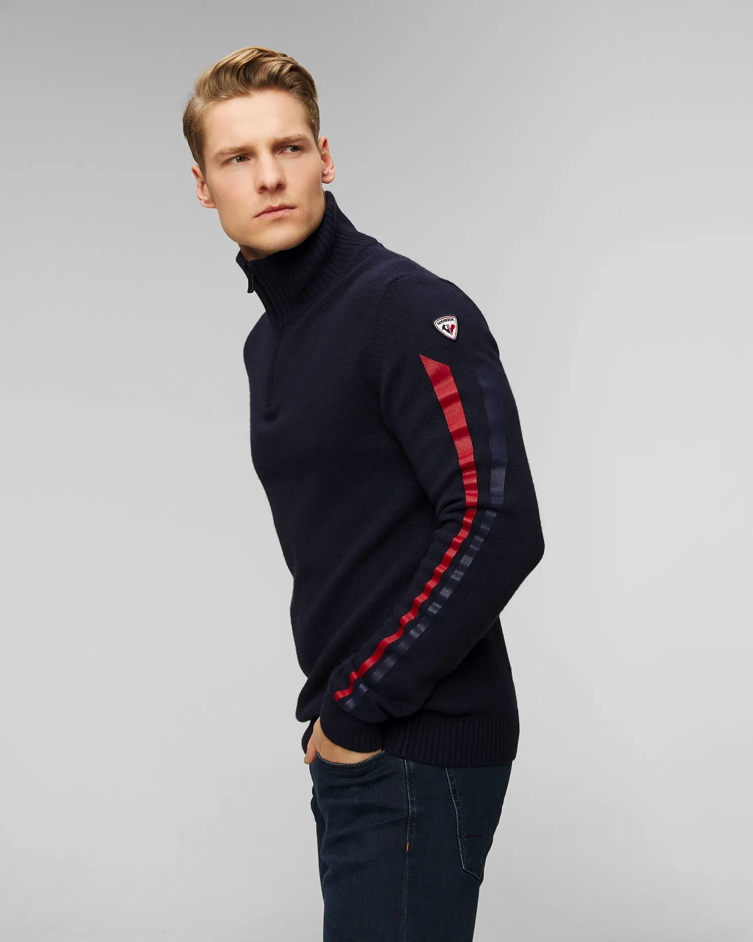 Men's unbuttoned turtleneck Rossignol Signature  RLMMO07-715