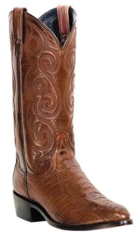 Men's Dan Post Tan Ostrich Leg Round Toe Western Boot #DP26636-C