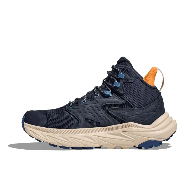 Mens Hoka Anacapa 2 Mid GTX in Varsity Navy/Oat Milk