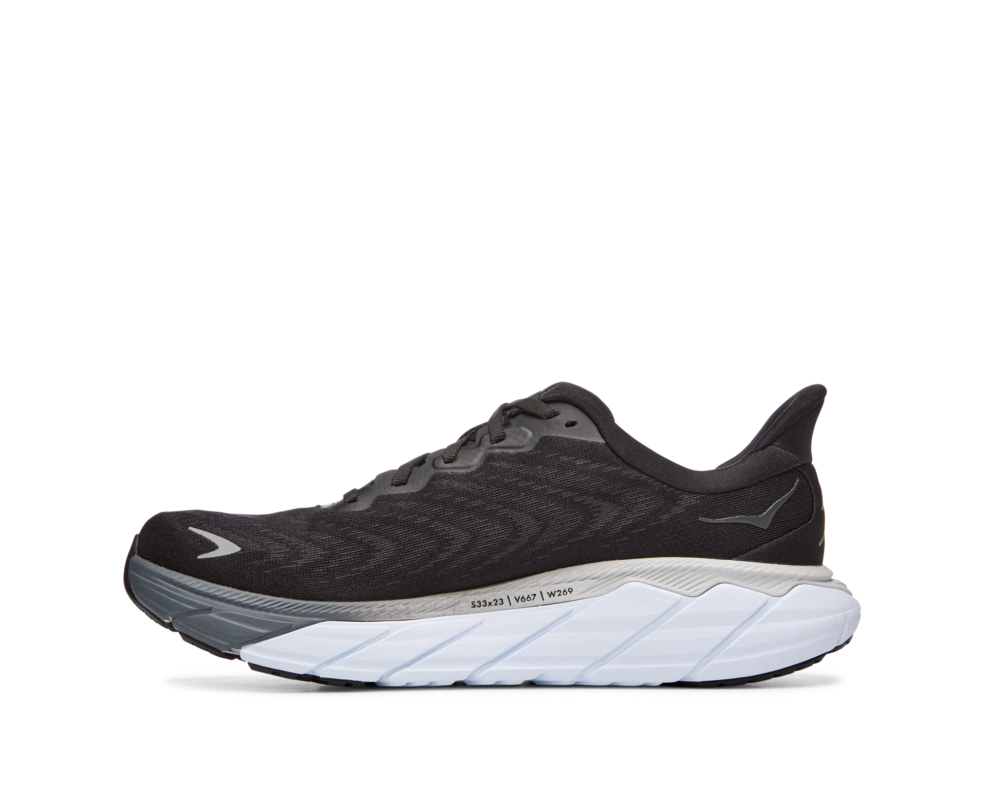 Men's Hoka Arahi 6 Color: Black/White