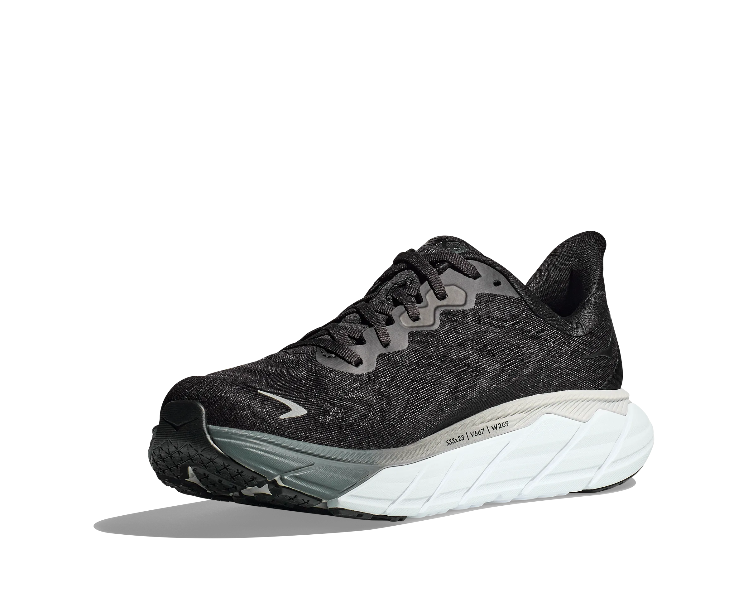 Men's Hoka Arahi 6 Color: Black/White