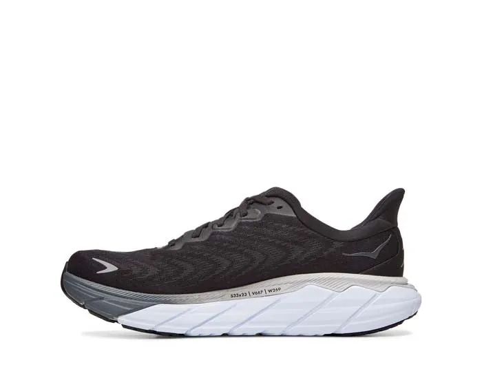 Mens Hoka Arahi 6 Wide in Black/White