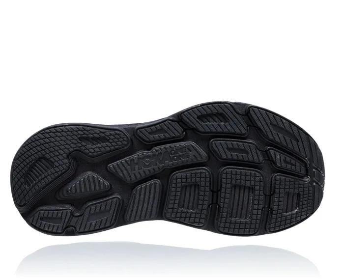 Mens Hoka Bondi 8 Extra Wide in Black/Black