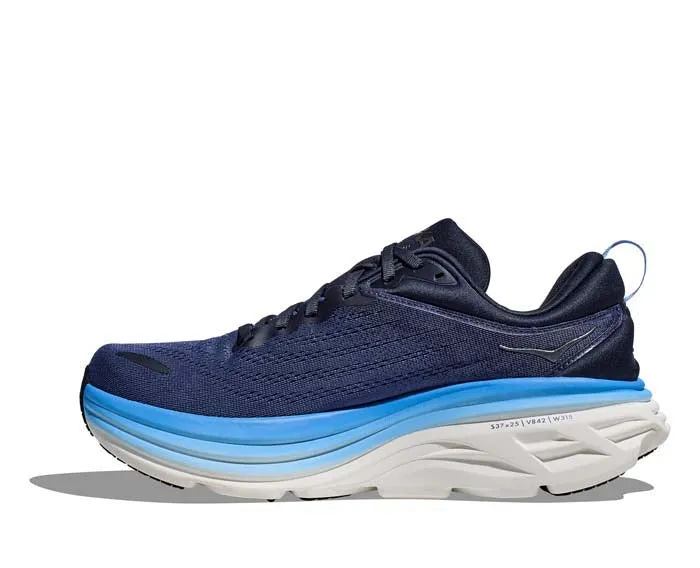 Men's Hoka Bondi 8 Wide in Outer Space/All Aboard