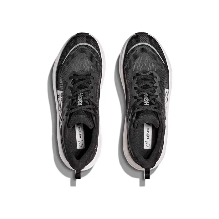 Mens Hoka Skyflow in Black/White