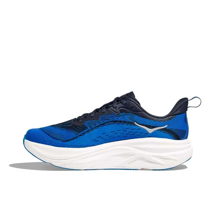 Mens Hoka Skyflow in Varsity Navy/Electric Cobalt