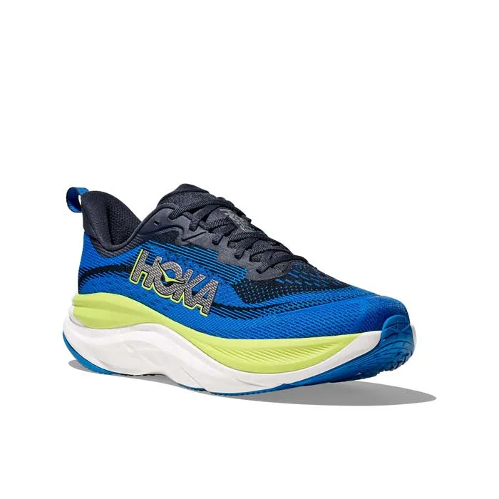 Mens Hoka Skyflow Wide in Varsity Navy/Electric Cobalt