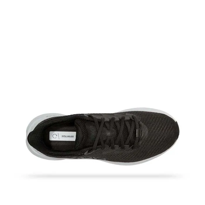 Mens Hoka Solimar in Black White