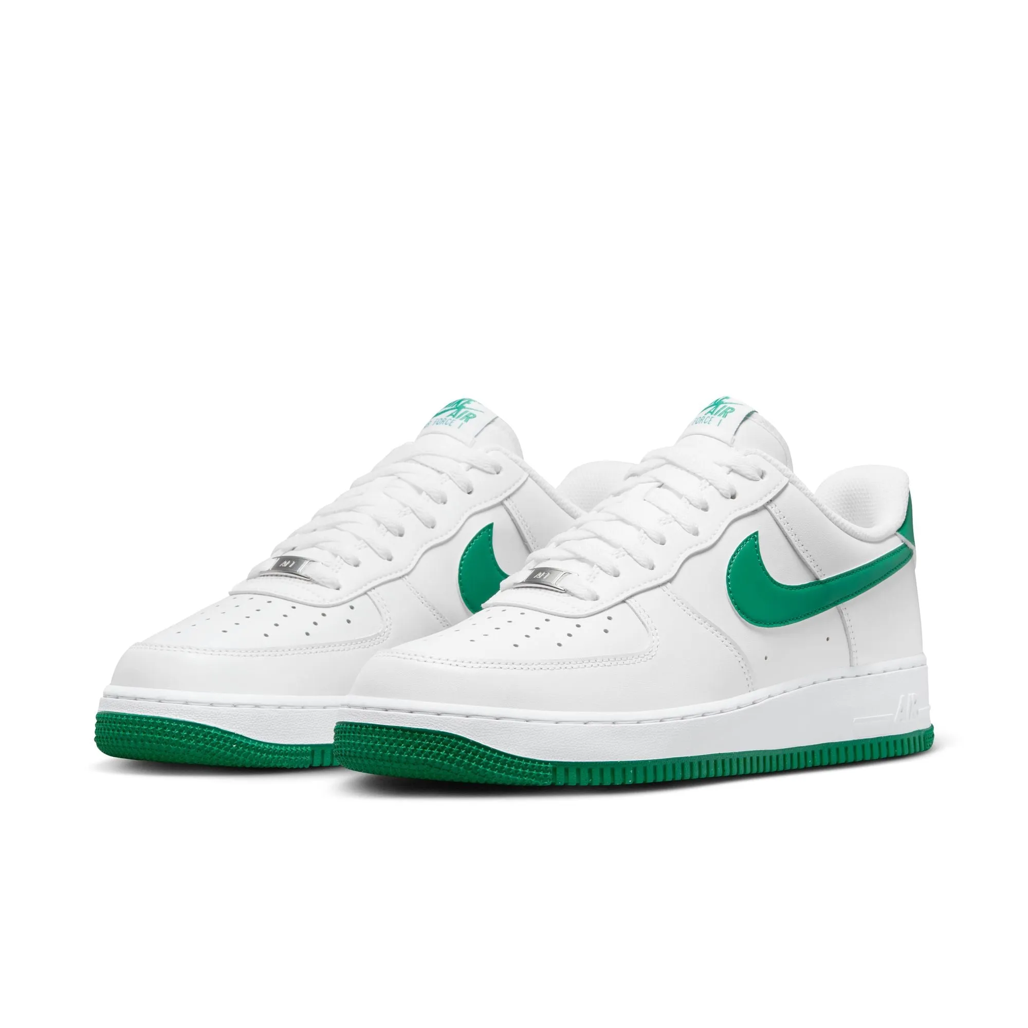 Men's Nike Air Force 1 '07-WHITE/MALACHITE-WHITE