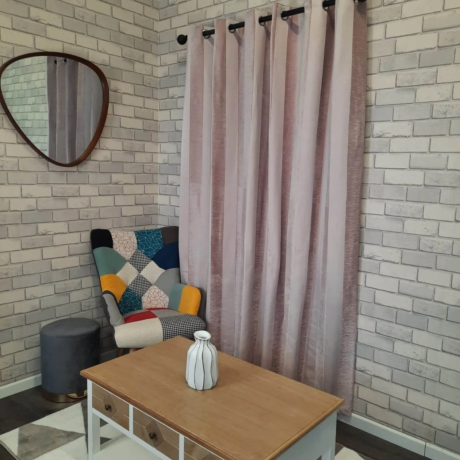 Microfibre Lined Curtains - 90x90''