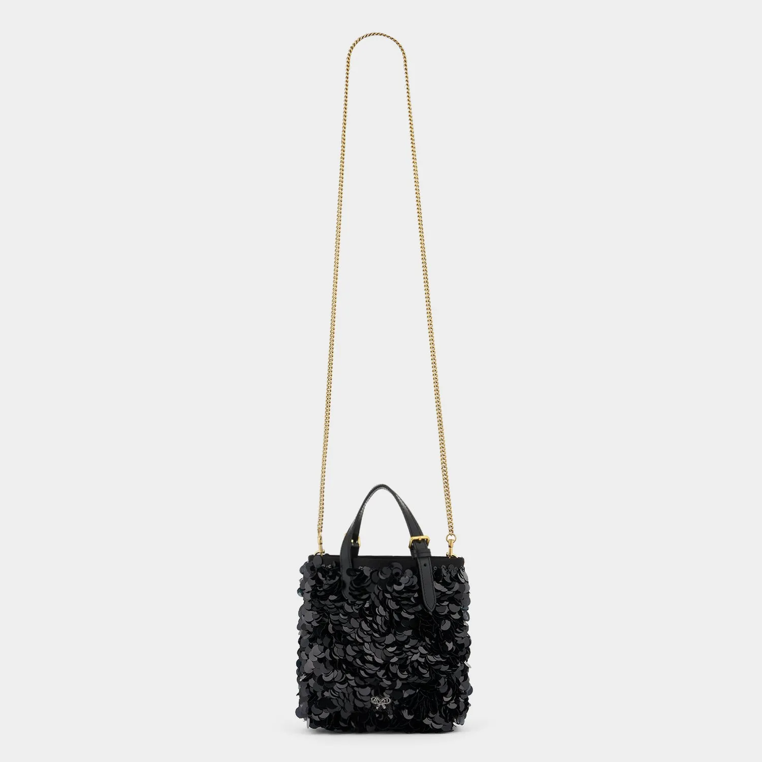 Mini N/S Eyes Embellished Cross-body Tote-              