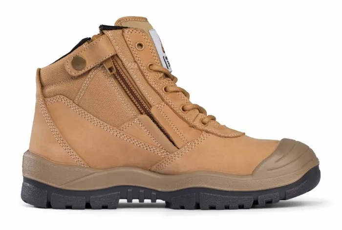 MONGREL Wheat ZipSider Boot w/ Scuff Cap TPU/PU Sole and Steel Toe Cap