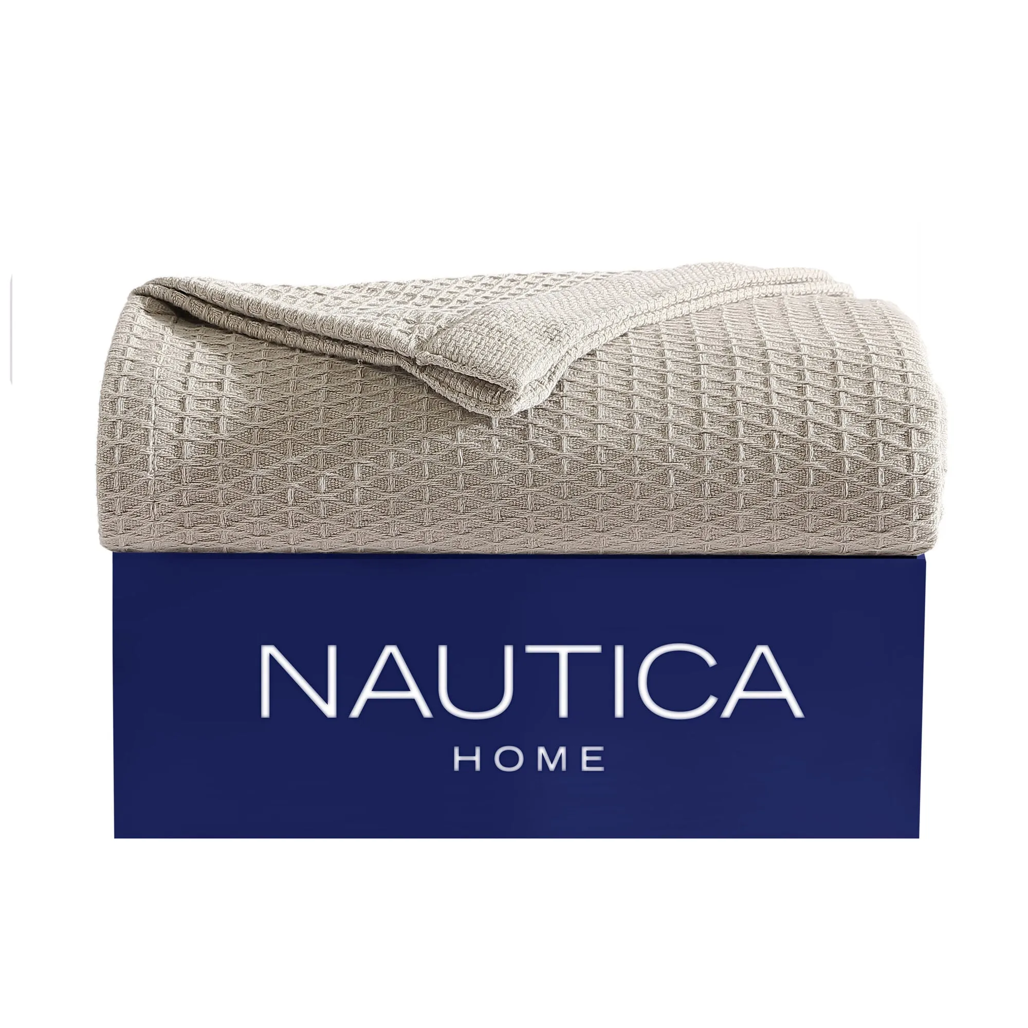 Nautica Baird Beige Full/queen Blanket Vicuna