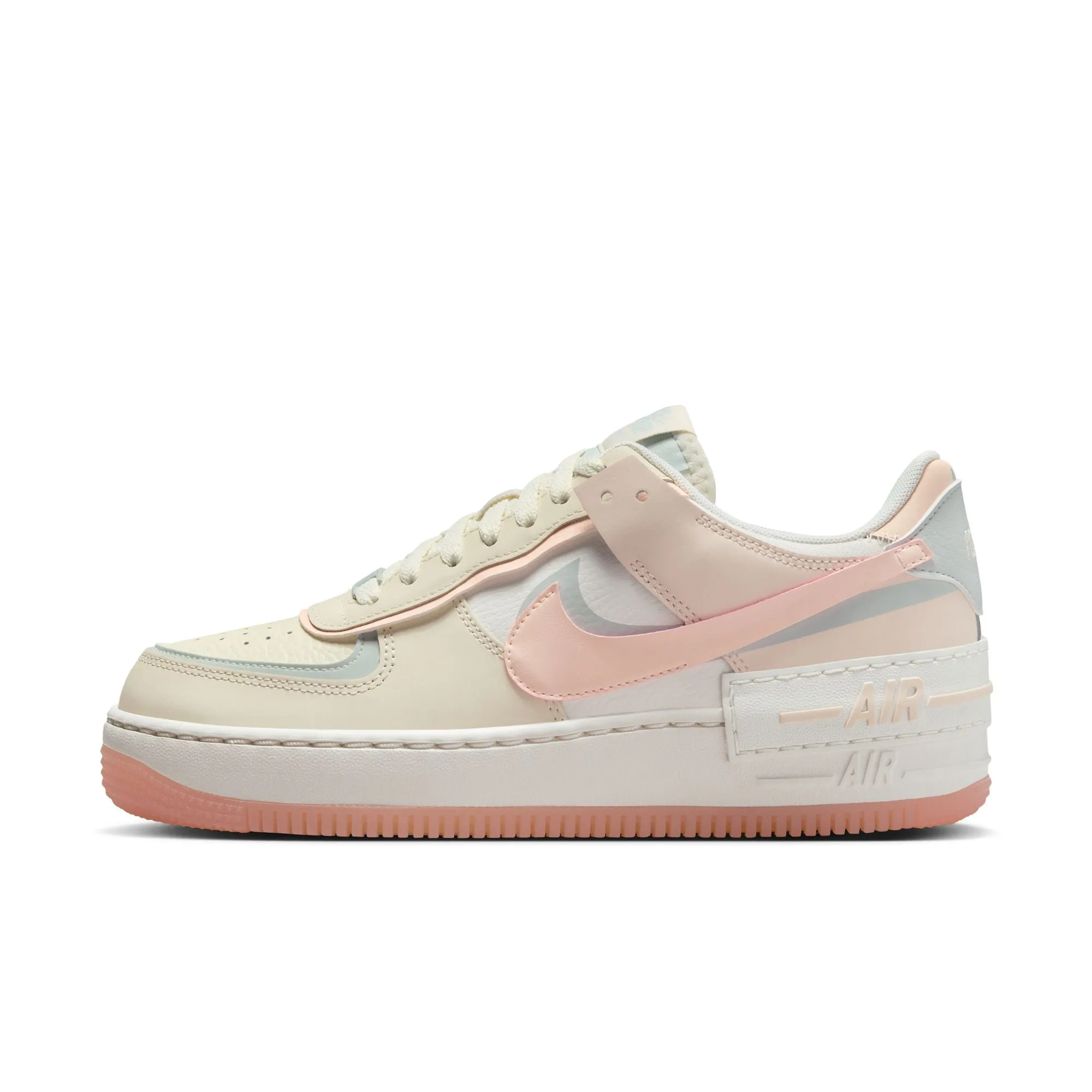 Nike Air Force 1 Shadow 'Coconut Milk/Crimson Tint'