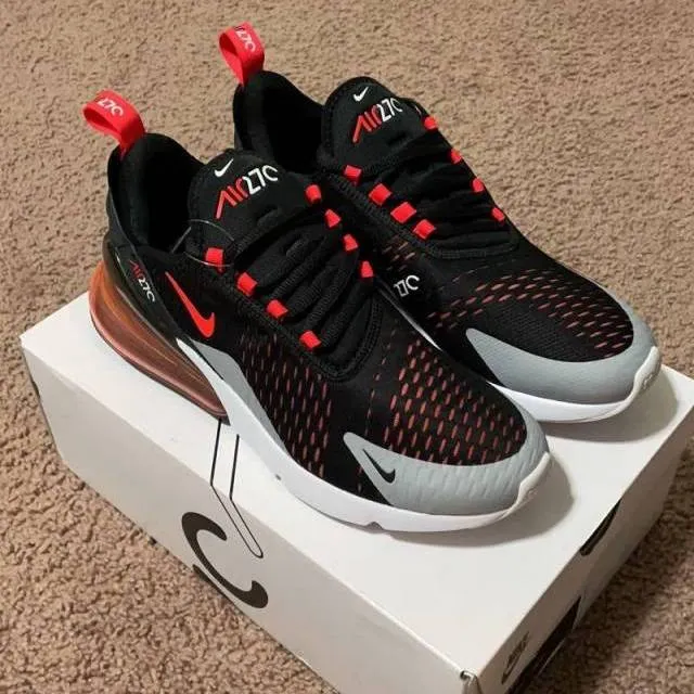 Nike Air Max 270 Black Bright Crimson