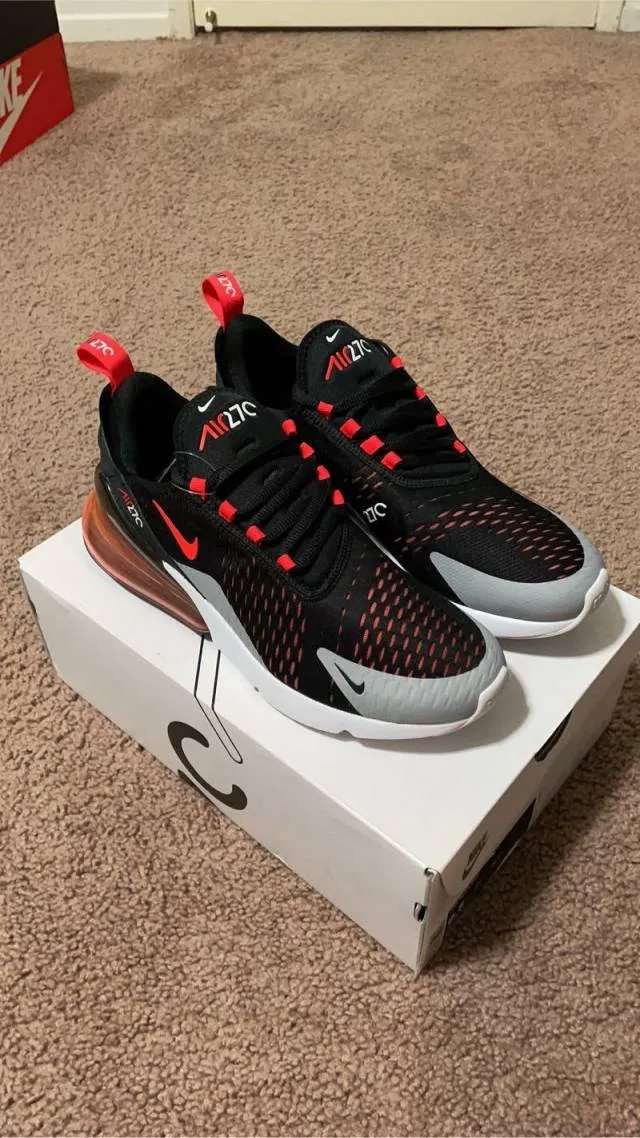 Nike Air Max 270 Black Bright Crimson