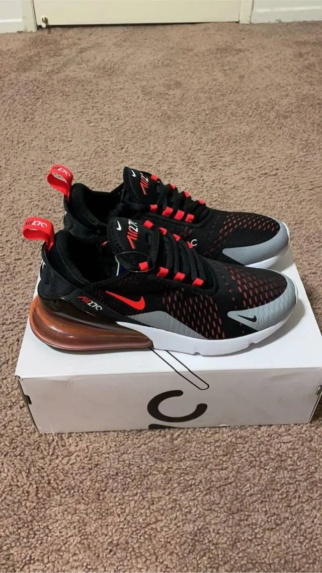 Nike Air Max 270 Black Bright Crimson