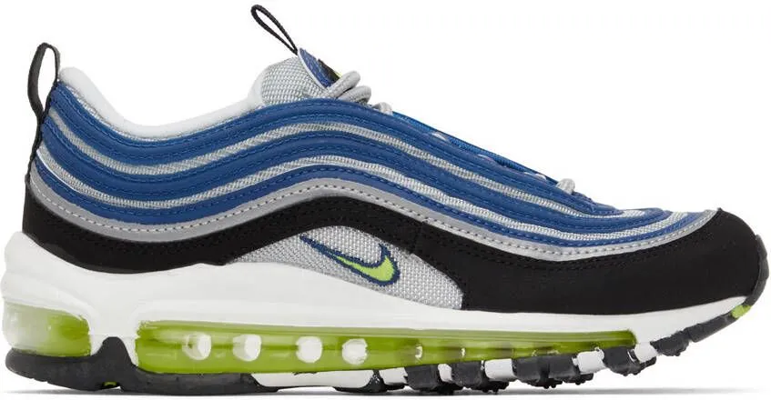 Nike Blue & Yellow Air Max 97 Sneakers