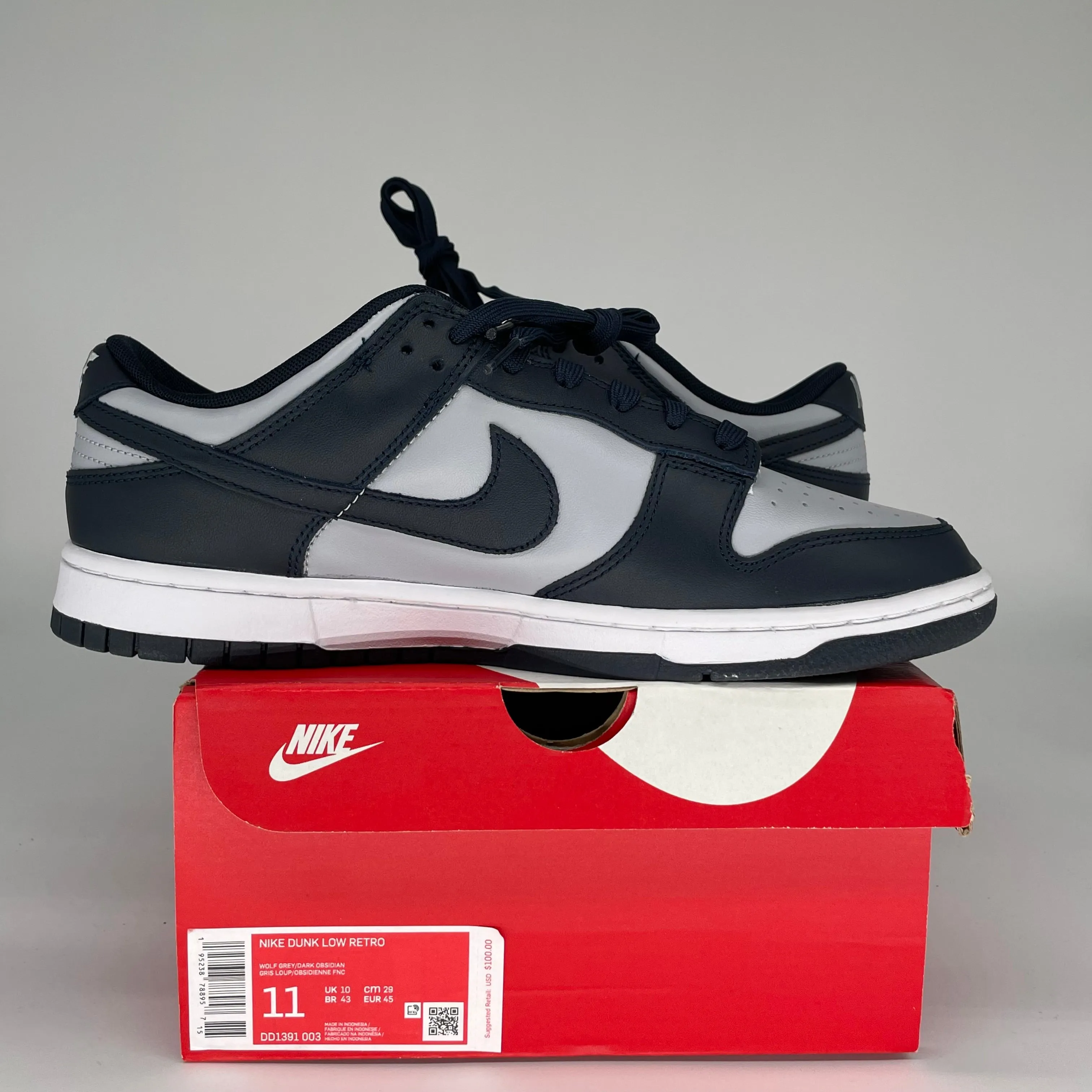 NIKE DUNK LOW GEORGETOWN SIZE 11 DD1391-003