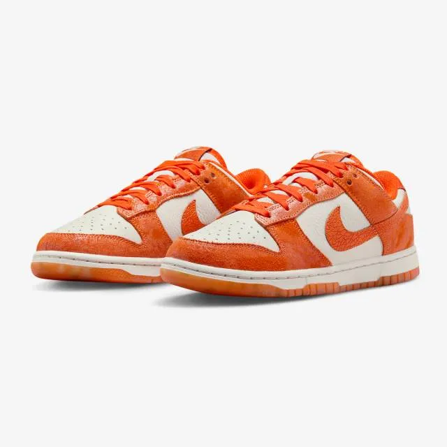 Nike Women's Dunk Low (Cracked Orange/ Light Bone/ Safet...