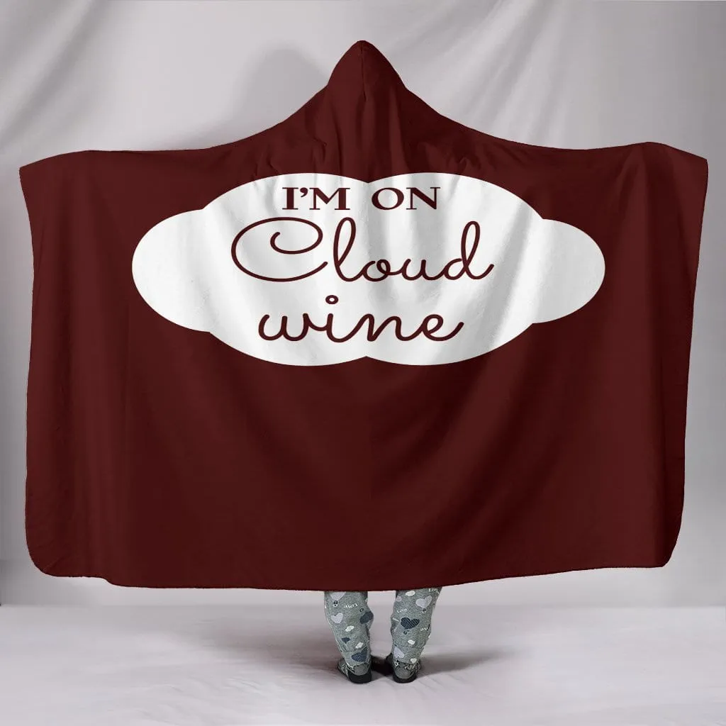 NP Cloud Wine Hooded Blanket