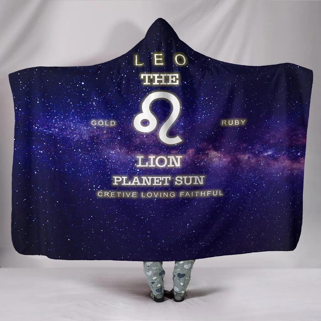 NP Zodiac Leo Hooded Blanket