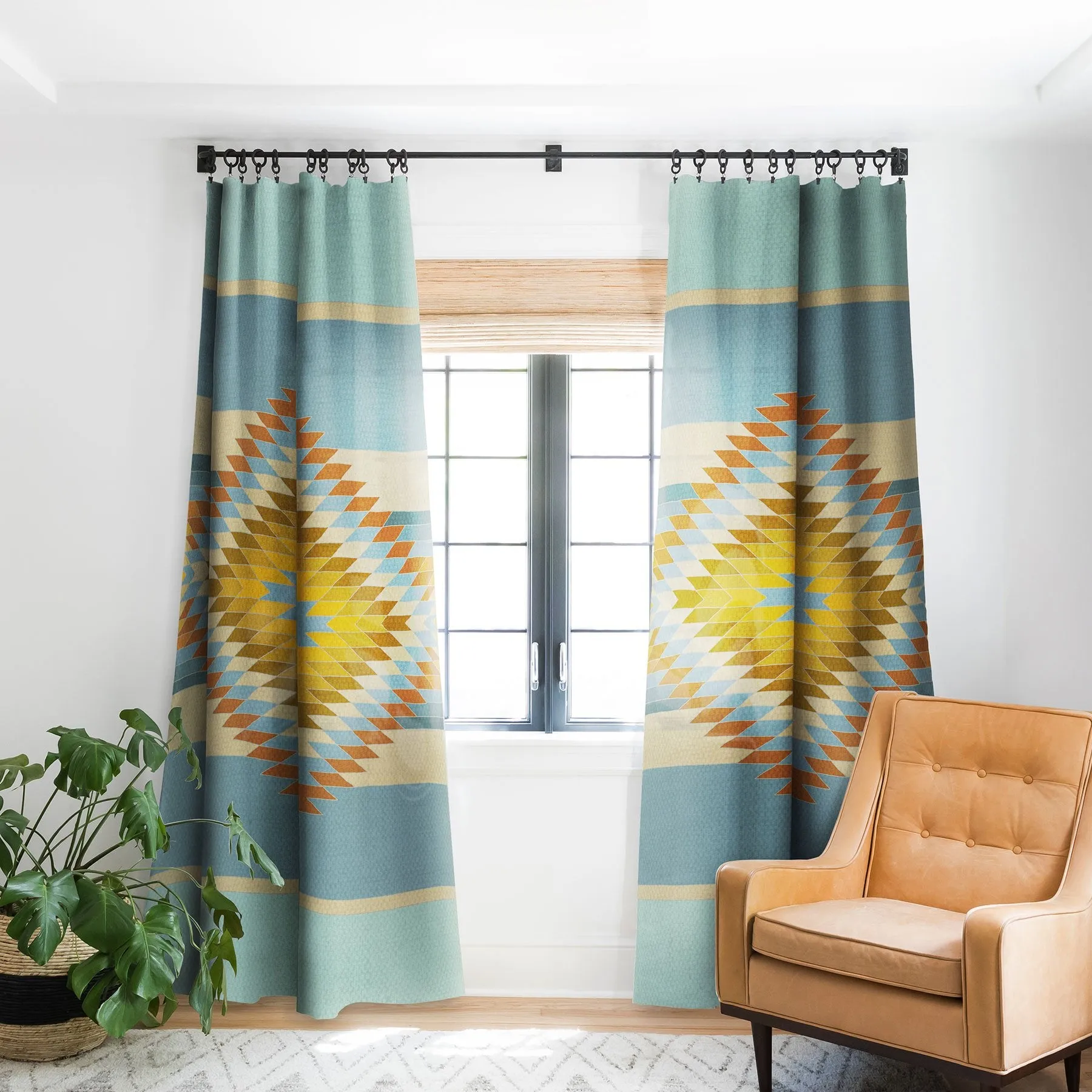 Ole Fiesta Vintage Blackout Window Curtains (DS)