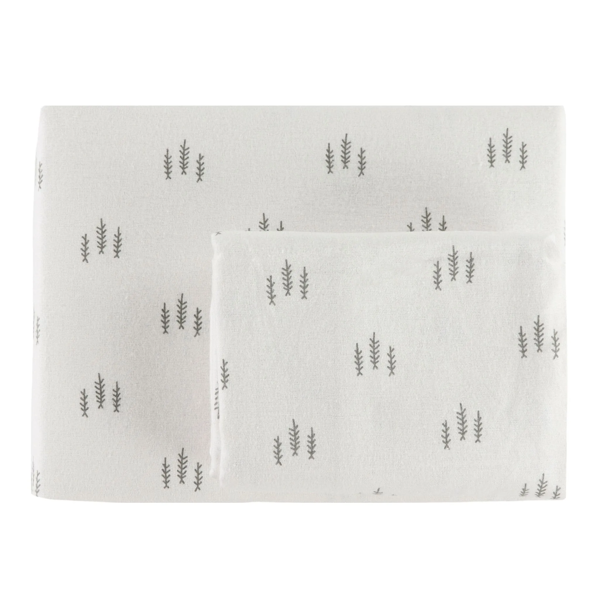 Origami Maison Flannel Twin Sheet Set - Pines  - Clement